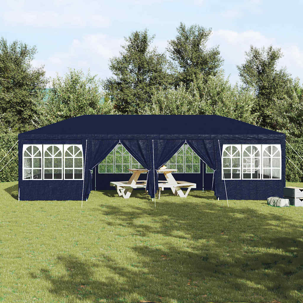 Party Tent Blå og Hvid 800 x 400 x 266 cm Polyester og Stål