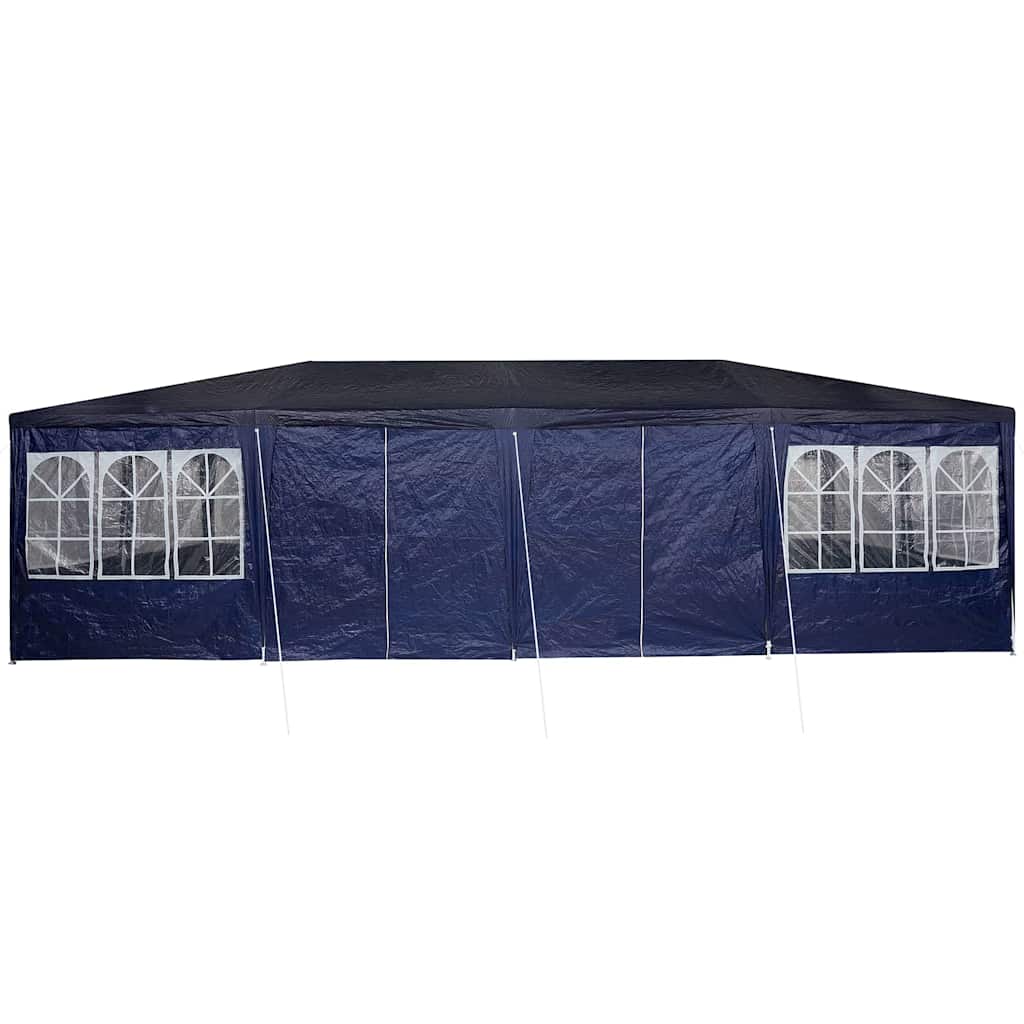 Party Tent Blå og Hvid 800 x 400 x 266 cm Polyester og Stål