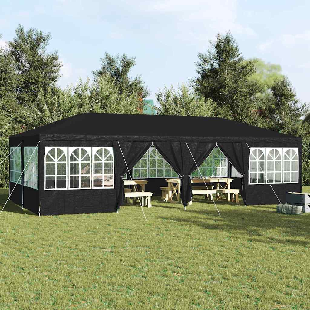 Party Tent Anthracit og hvid 800 x 400 x 266 cm