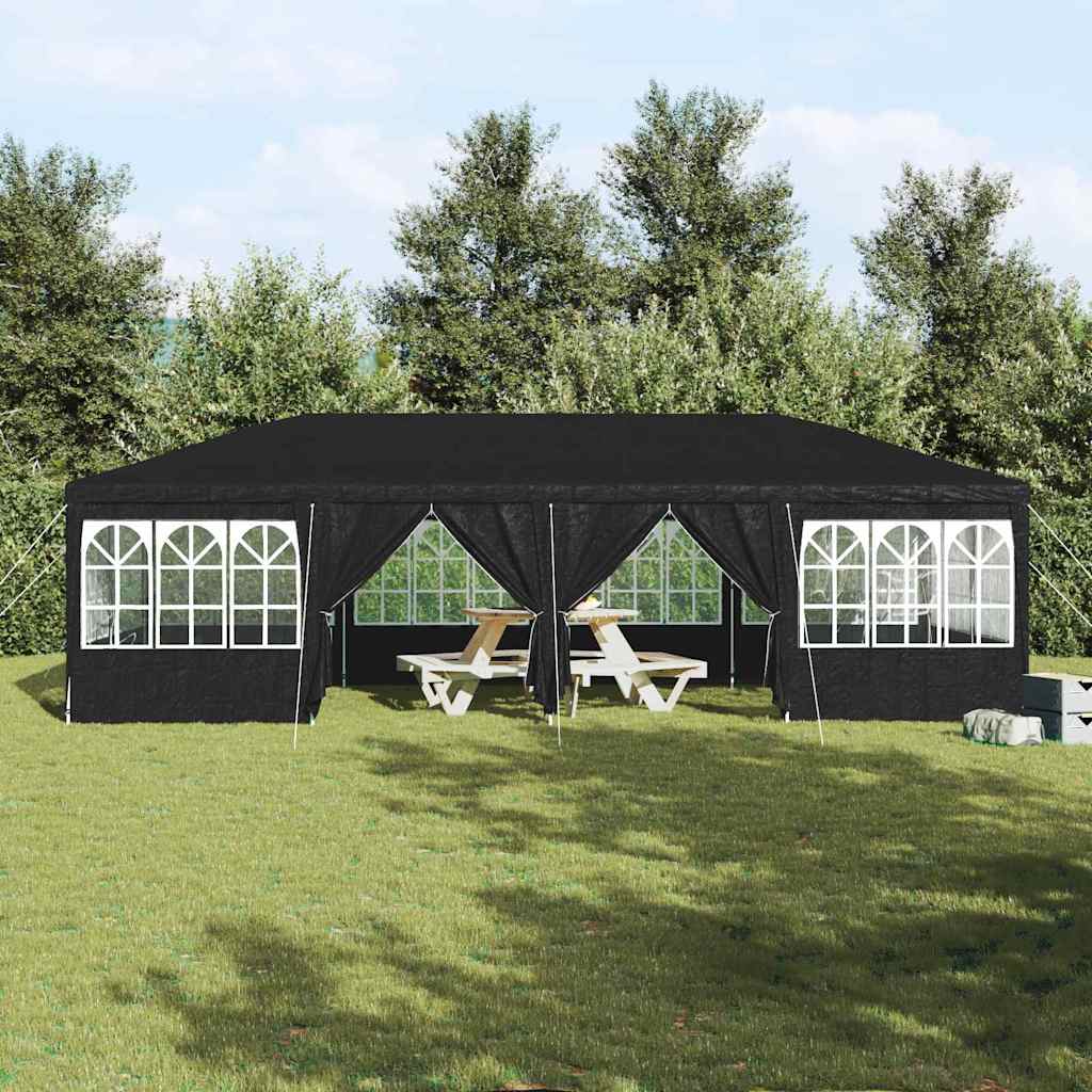 Party Tent Anthracit og hvid 800 x 400 x 266 cm