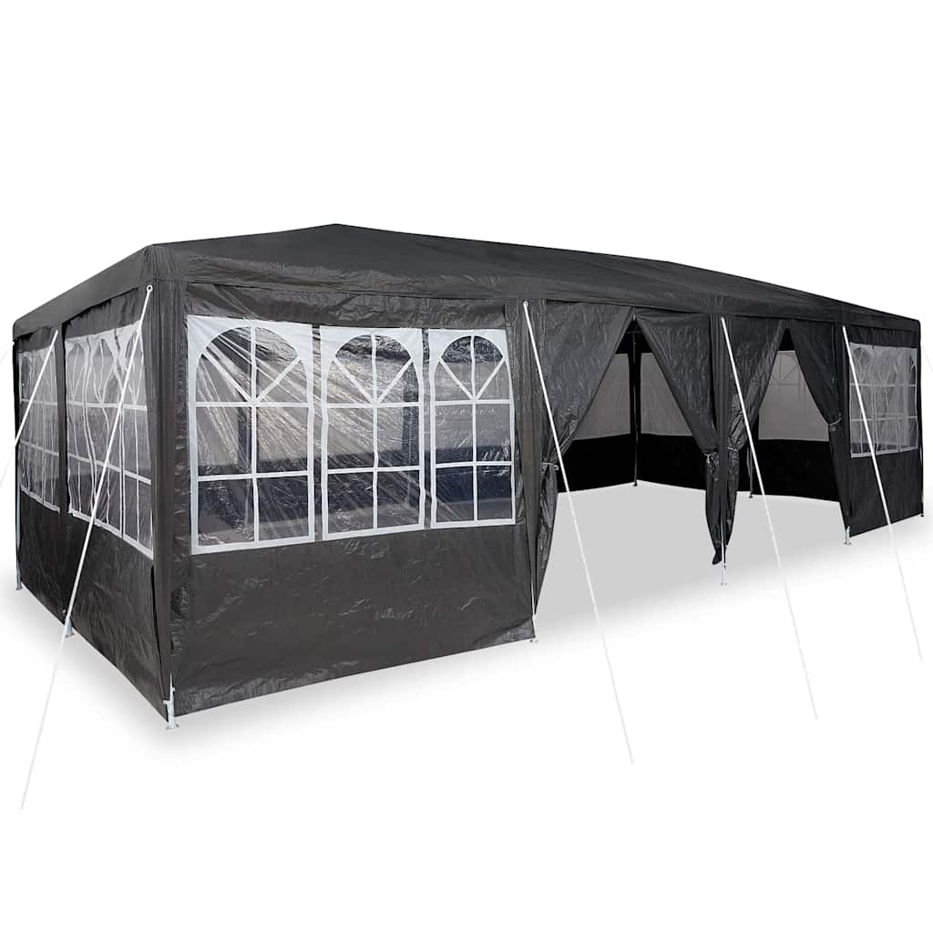 Party Tent Anthracit og hvid 800 x 400 x 266 cm