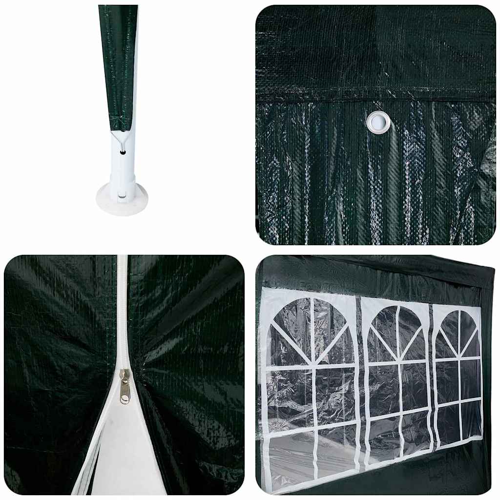 Party Tent Grøn og Hvid 800 x 400 x 266 cm Polyester og Stål