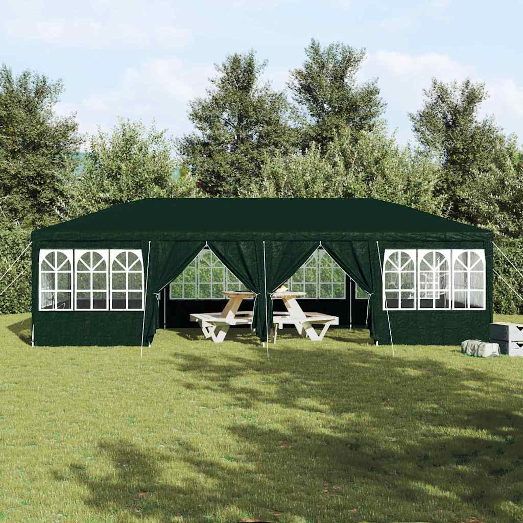 Party Tent Grøn og Hvid 800 x 400 x 266 cm Polyester og Stål