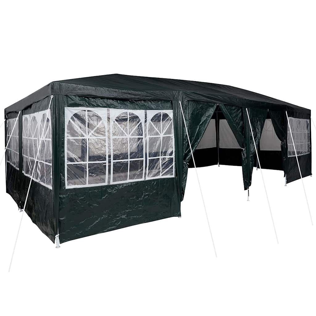 Party Tent Grøn og Hvid 800 x 400 x 266 cm Polyester og Stål