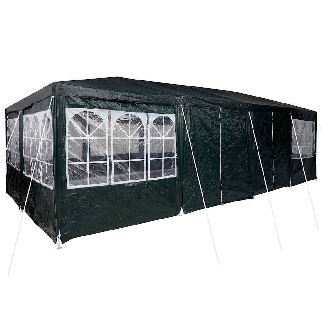 Party Tent Grøn og Hvid 800 x 400 x 266 cm Polyester og Stål