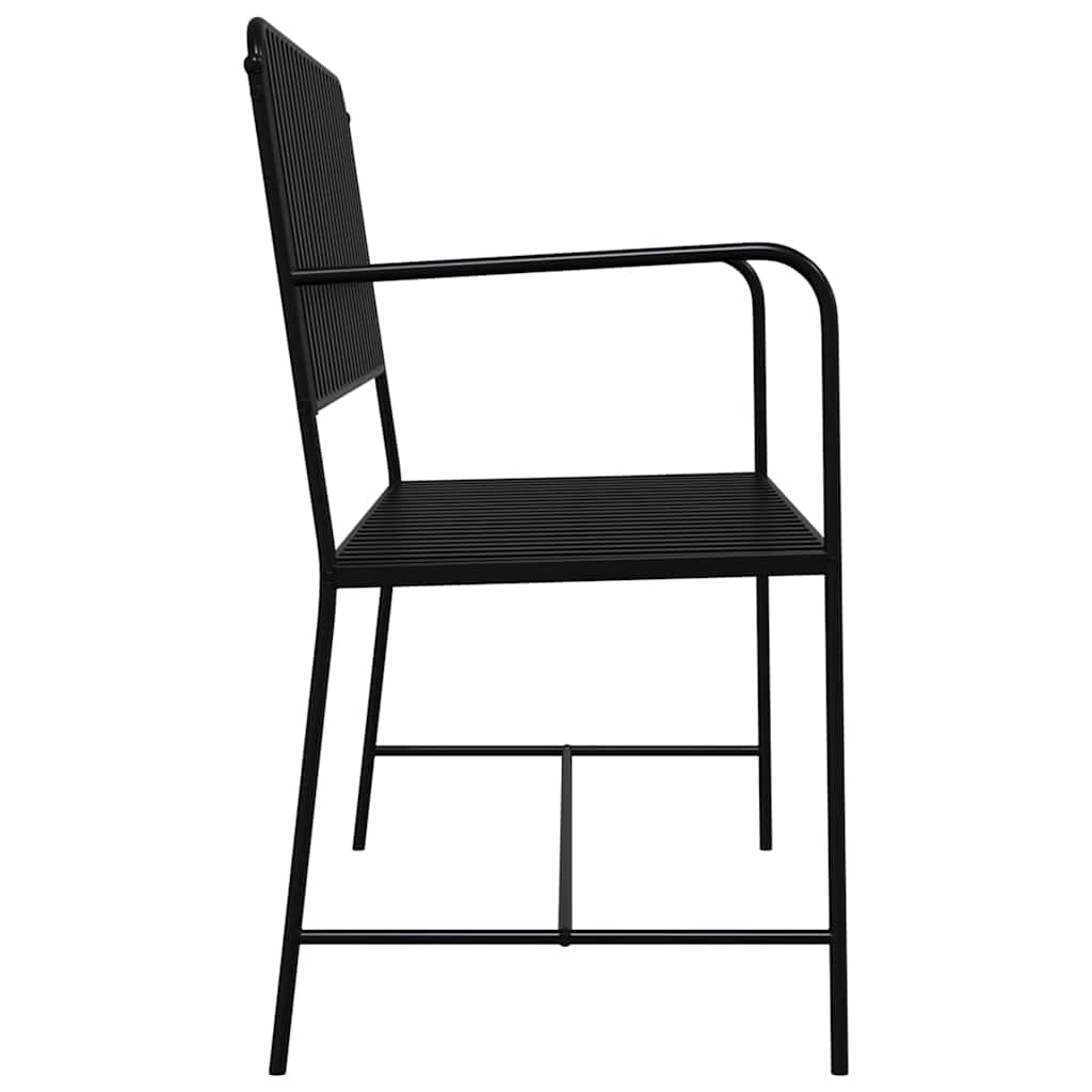Havebænk Sort 103,5 x 51,5 x 90 cm Stål