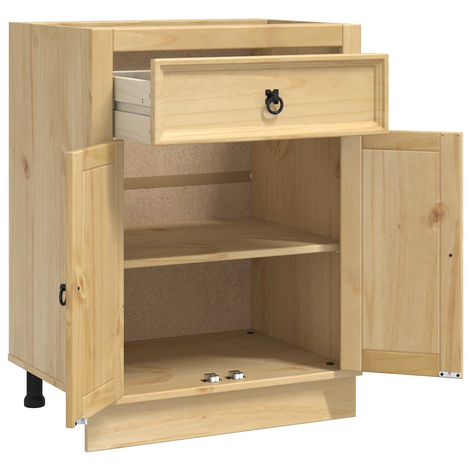 Kabinet SKI HonningBrun 60 x 46 x 81,5 cm Massiv fyrretræ
