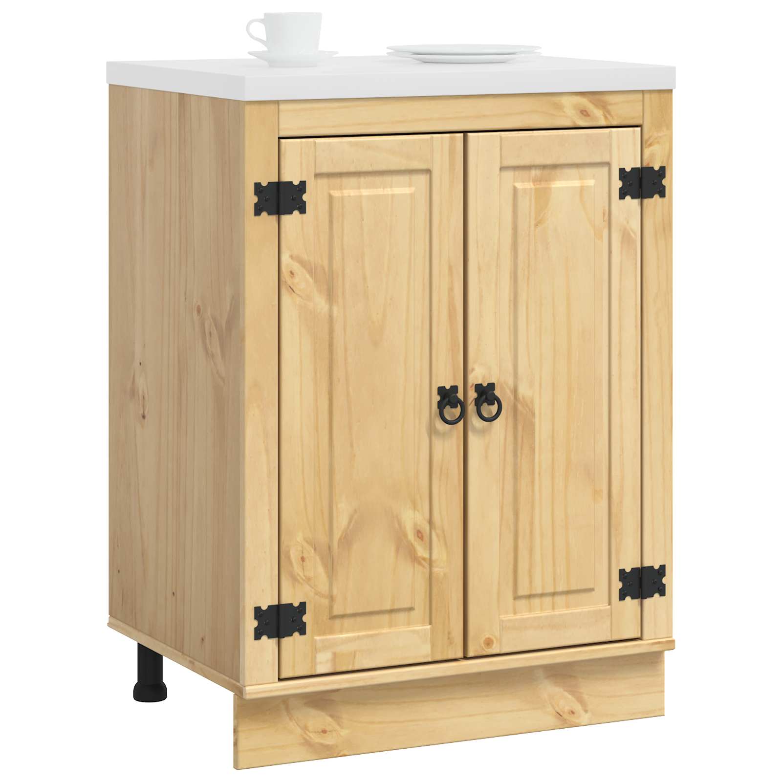 Kabinet SKI HonningBrun 60 x 46 x 81,5 cm Massiv fyrretræ