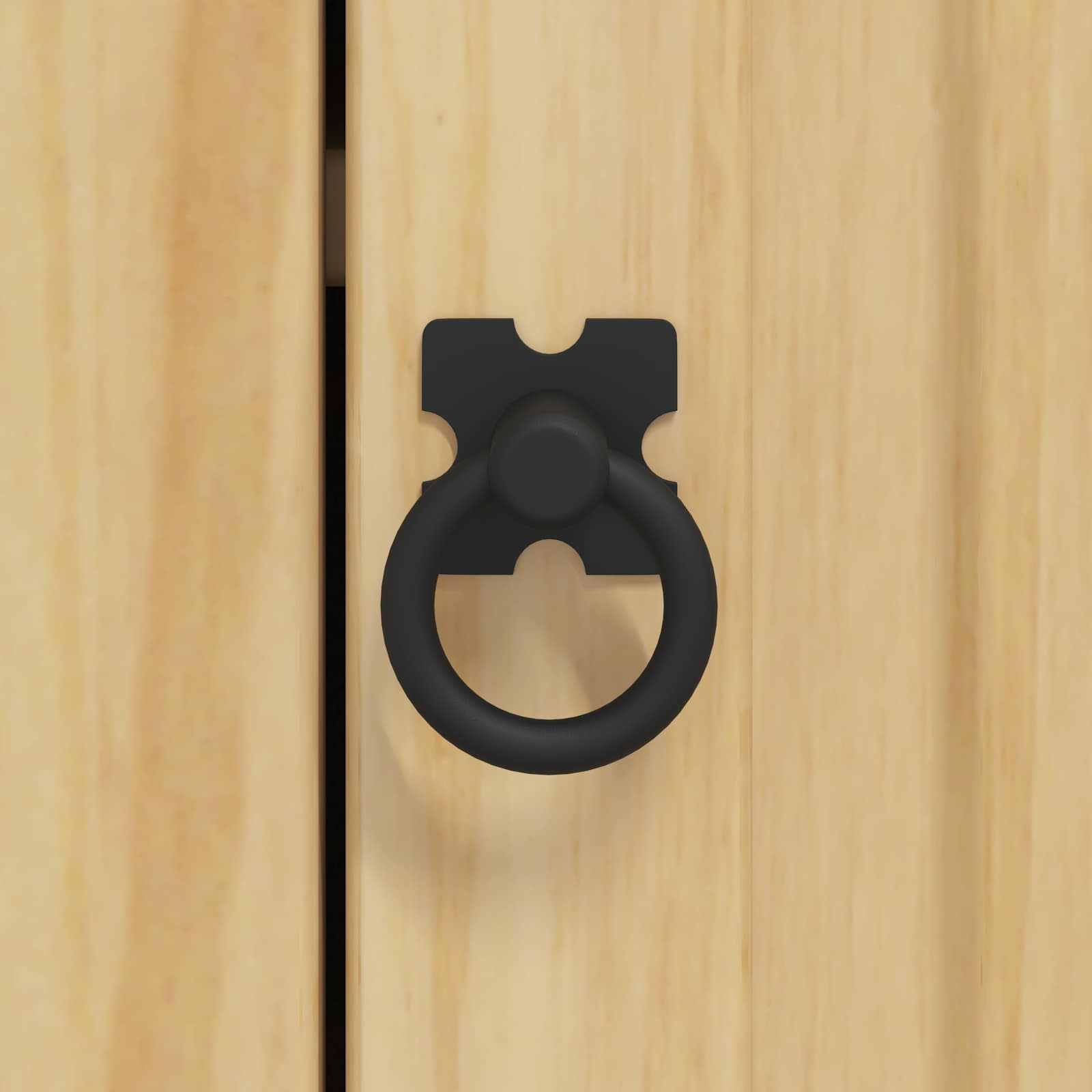 Kabinet med hylde Honning 60 x 32 x 40 cm Massiv fyrretræ