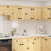 Kabinet med hylde Honning 60 x 32 x 40 cm Massiv fyrretræ