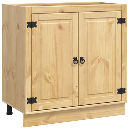 Kabinet SKI HonningBrun 80 x 46 x 81,5 cm Massiv fyrretræ
