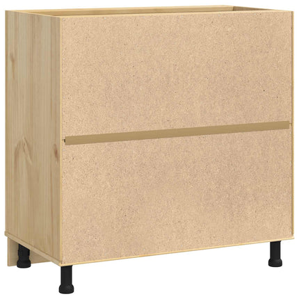 Kabinet SKI HonningBrun 80 x 46 x 81,5 cm Massiv fyrretræ