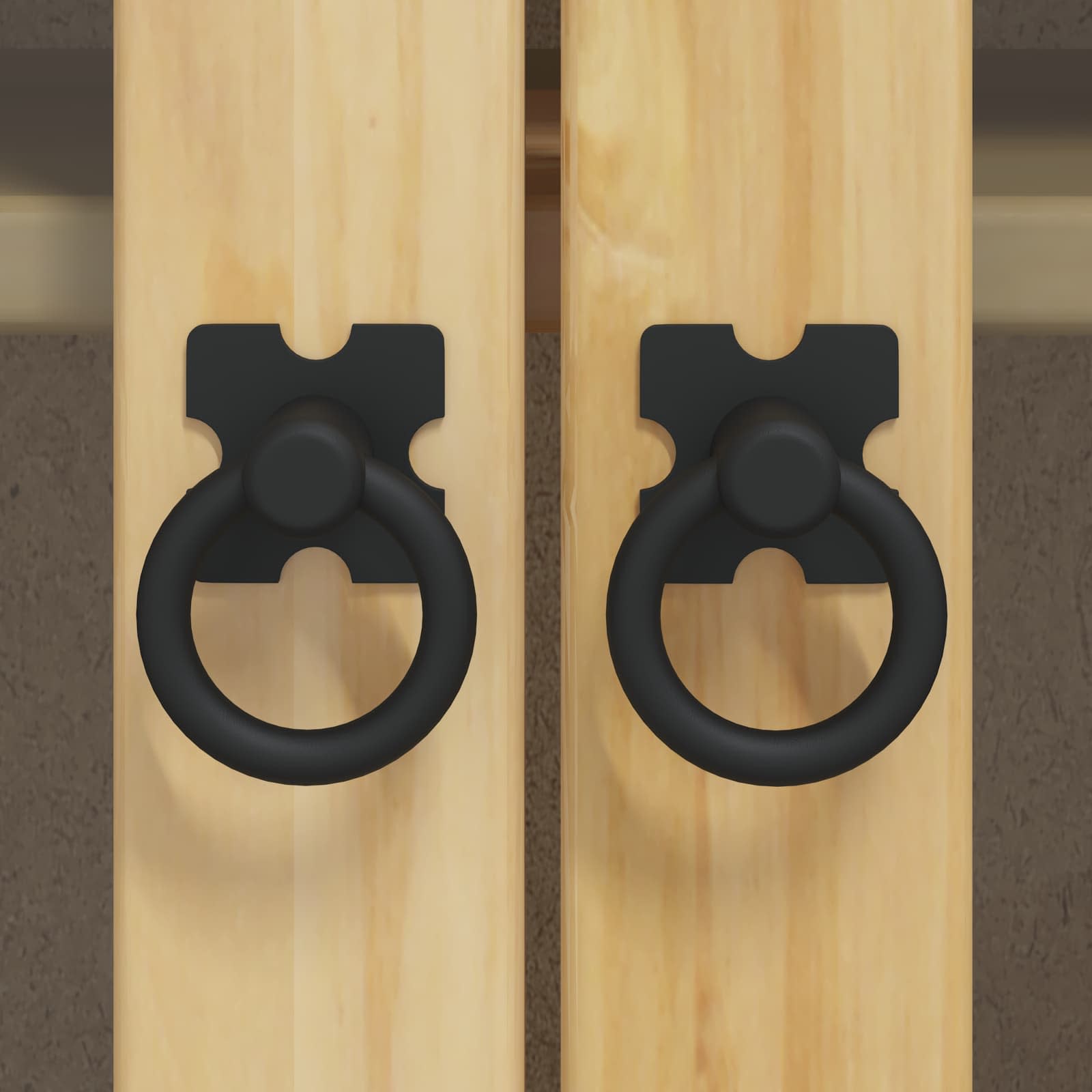 Kabinet med hylde Honning 60 x 32 x 40 cm Massiv fyrretræ