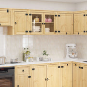 Kabinet med hylde Honning 60 x 32 x 40 cm Massiv fyrretræ