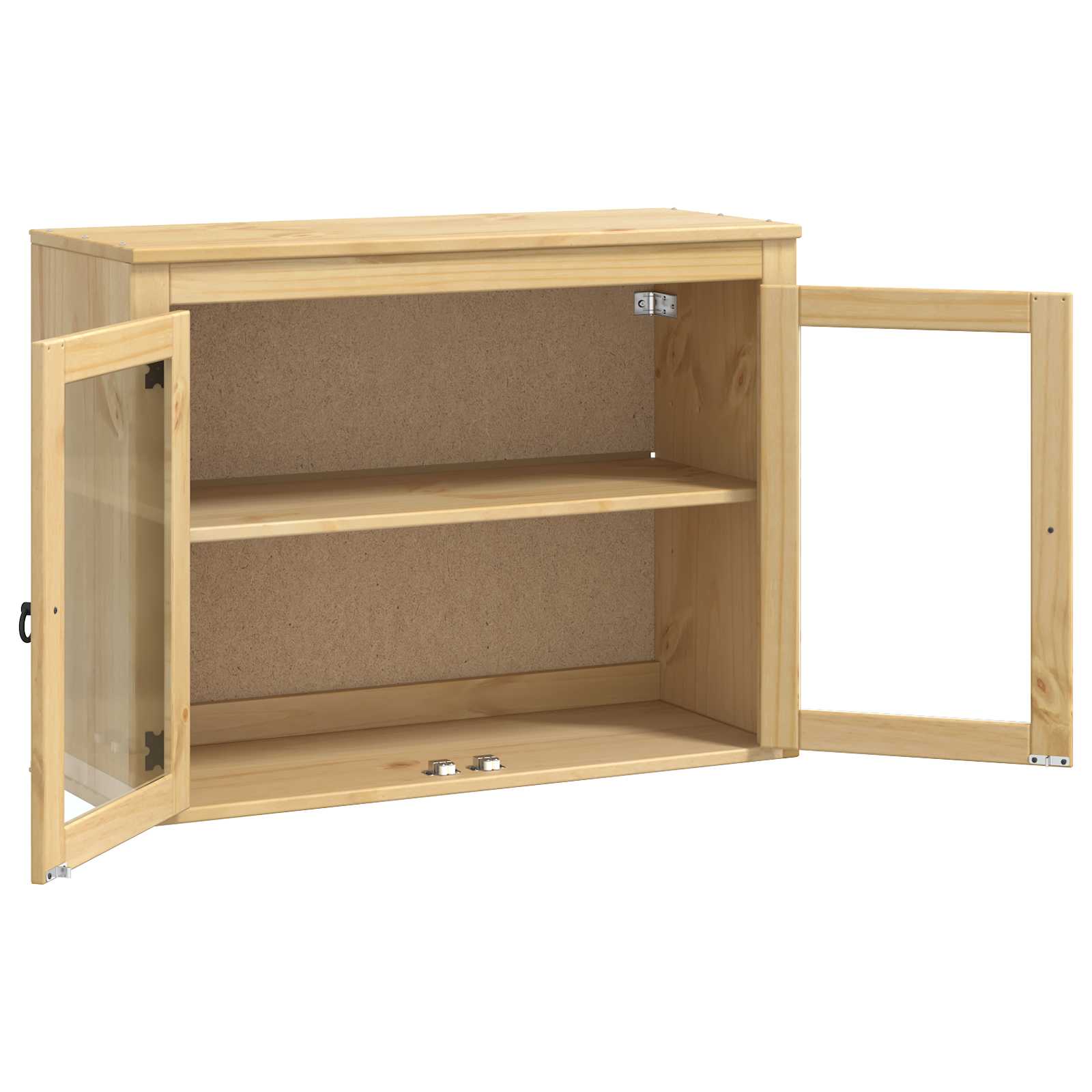 Kabinet med hylde Honning 60 x 32 x 40 cm Massiv fyrretræ