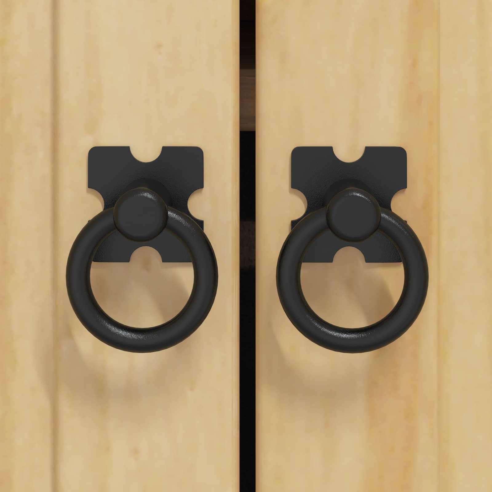 Kabinet med hylde Honning 66 x 58 x 207 cm Massiv fyrretræ