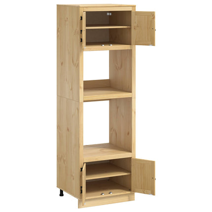 Kabinet SKI HonningBrun 66 x 58 x 207 cm Massiv fyrretræ