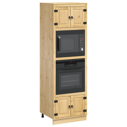 Kabinet SKI HonningBrun 66 x 58 x 207 cm Massiv fyrretræ
