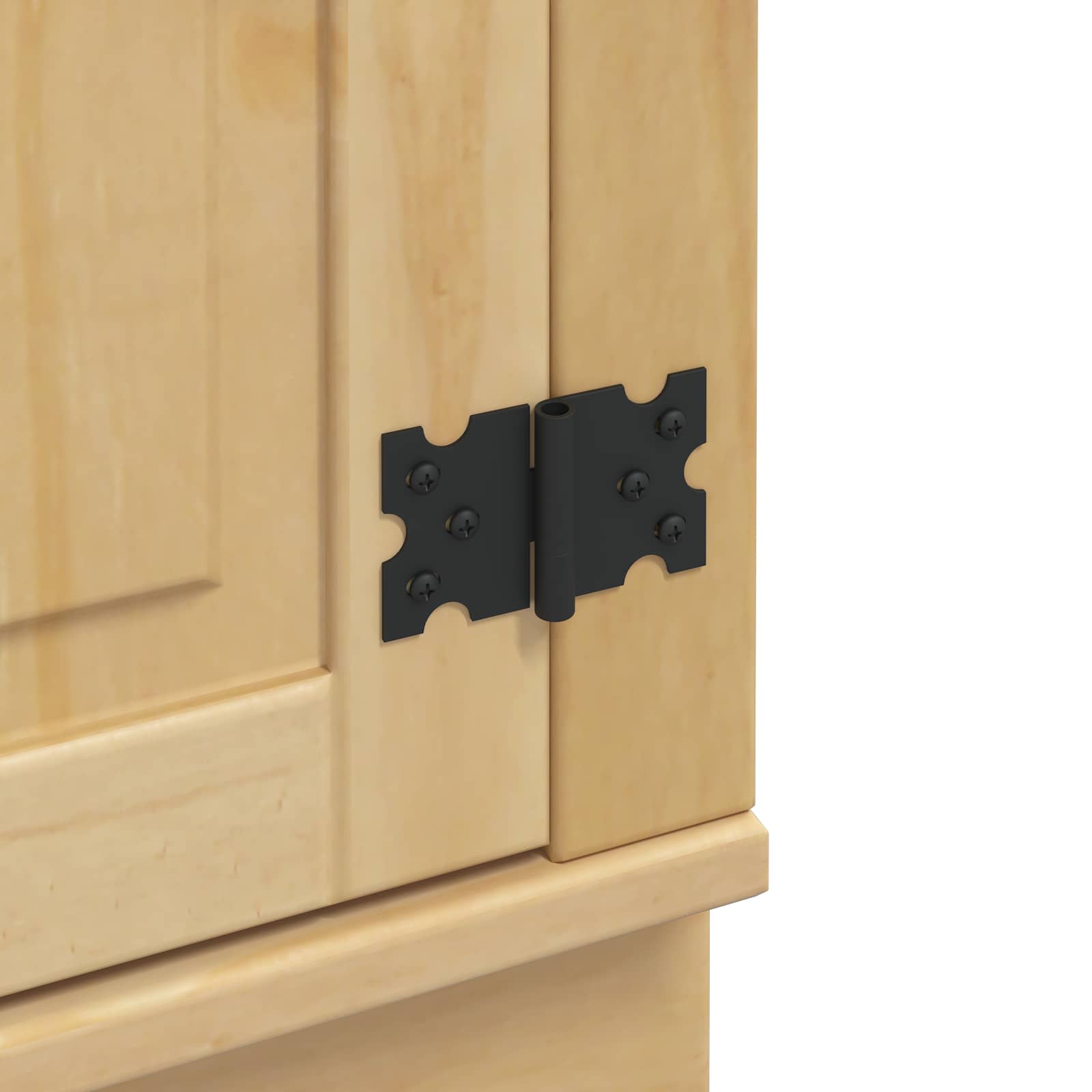 Kabinet med hylde Honning 60 x 32 x 40 cm Massiv fyrretræ