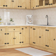 Kabinet med hylde Honning 60 x 32 x 40 cm Massiv fyrretræ