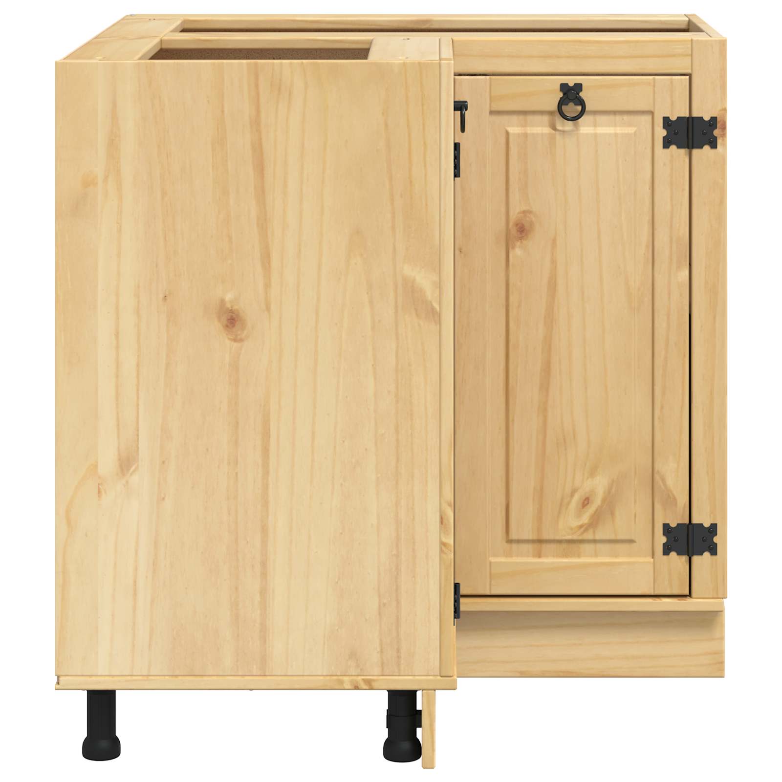 Kabinet med hylde Honning 60 x 32 x 40 cm Massiv fyrretræ