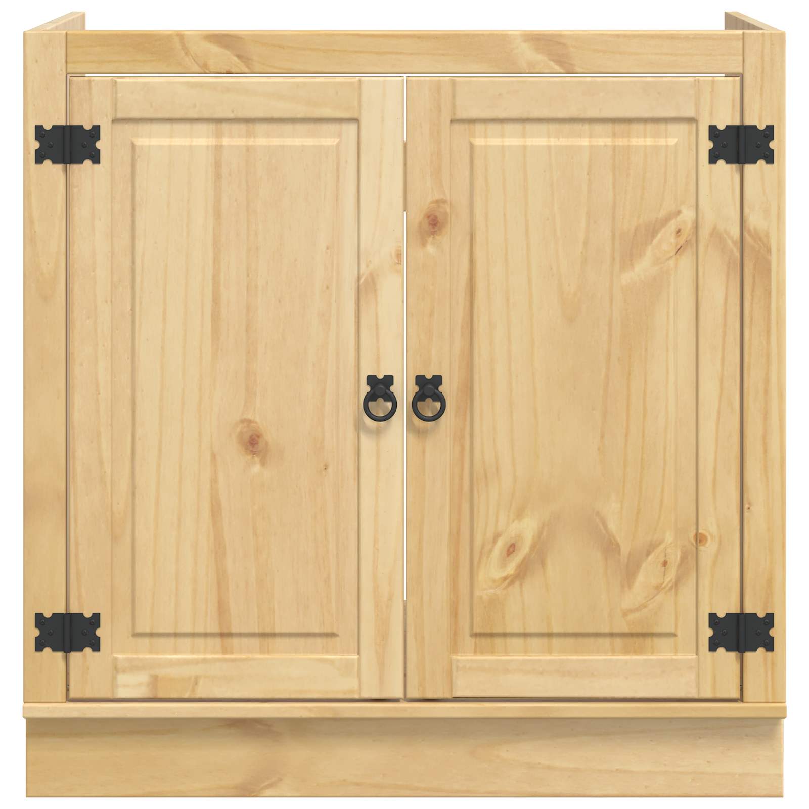 Kabinet SKI HonningBrun 80 x 46 x 81 cm Massiv fyrretræ