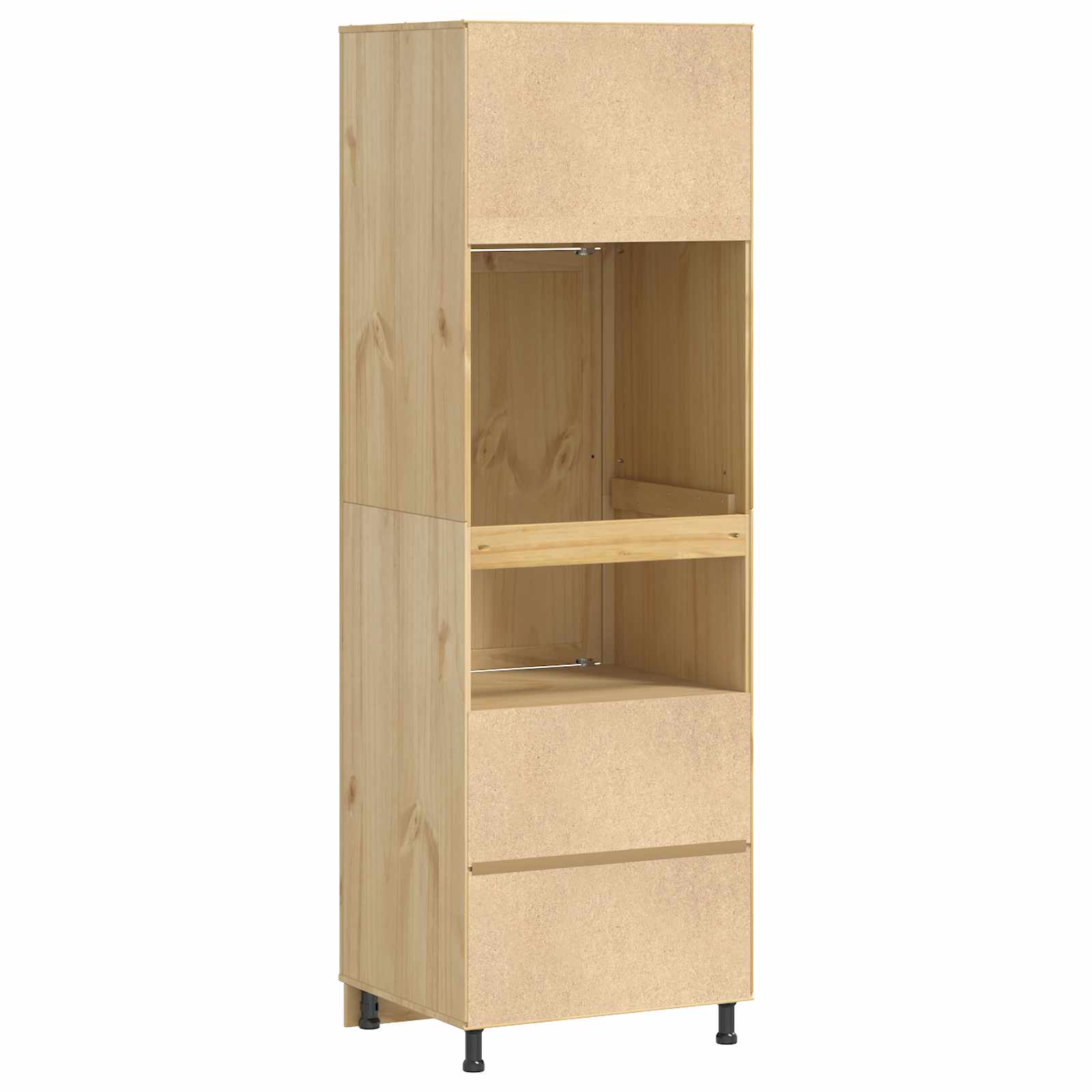 Kabinet med hylde Honning 60 x 32 x 40 cm Massiv fyrretræ
