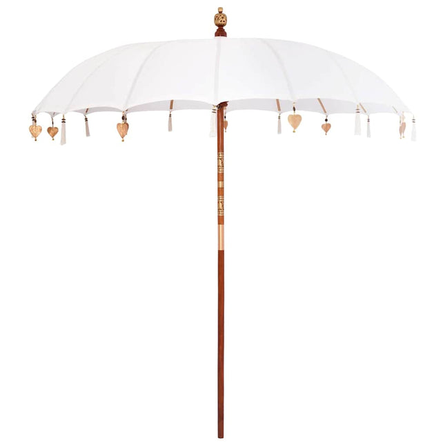 Balinesisk Parasol Creme 220 x 220 x 260 cm