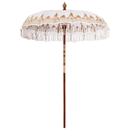 Balinesisk Parasol Creme 190 x 190 x 260 cm