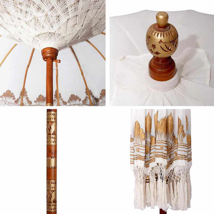 Balinesisk Parasol 215 x 215 x 260 cm