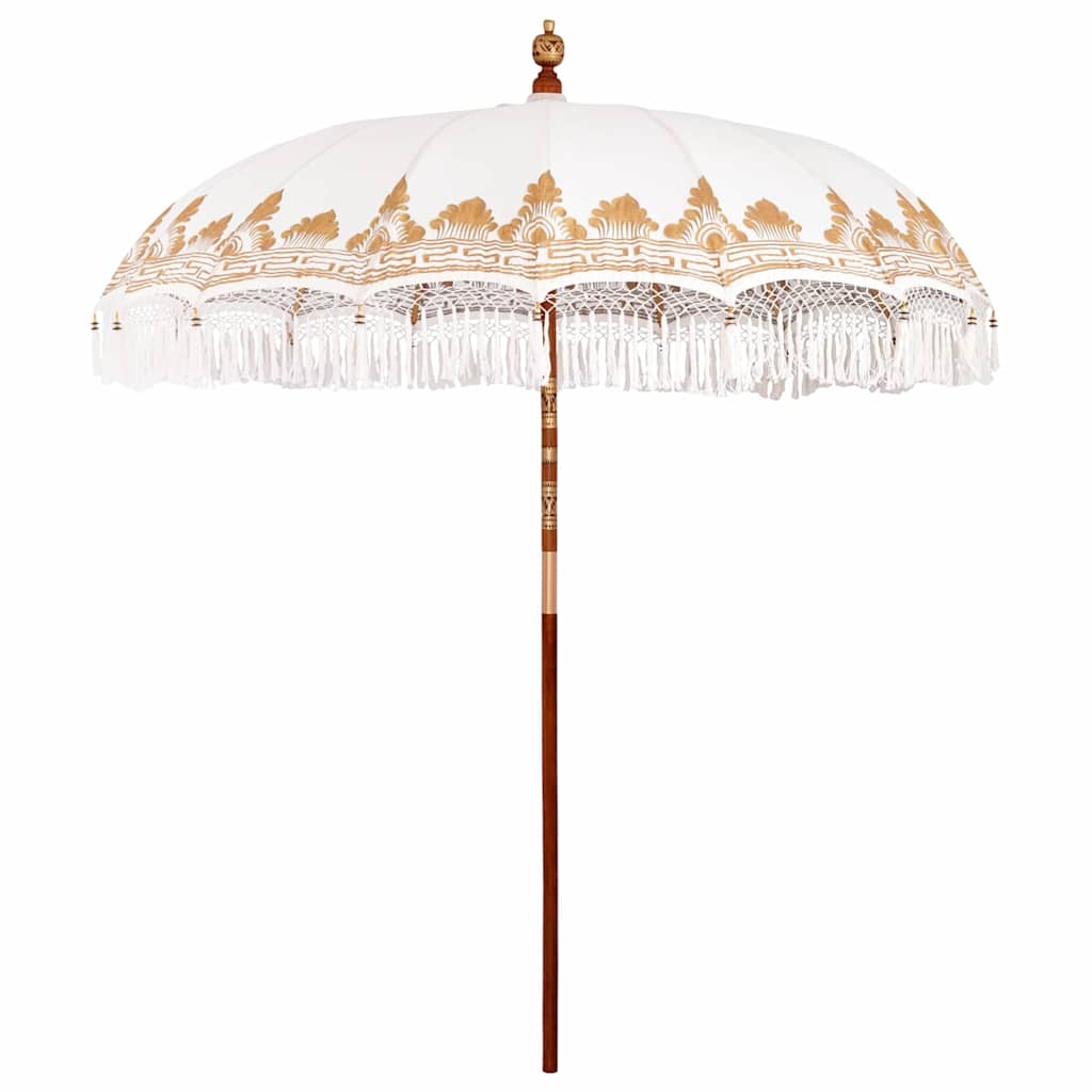 Balinesisk Parasol Creme 215 x 215 x 260 cm