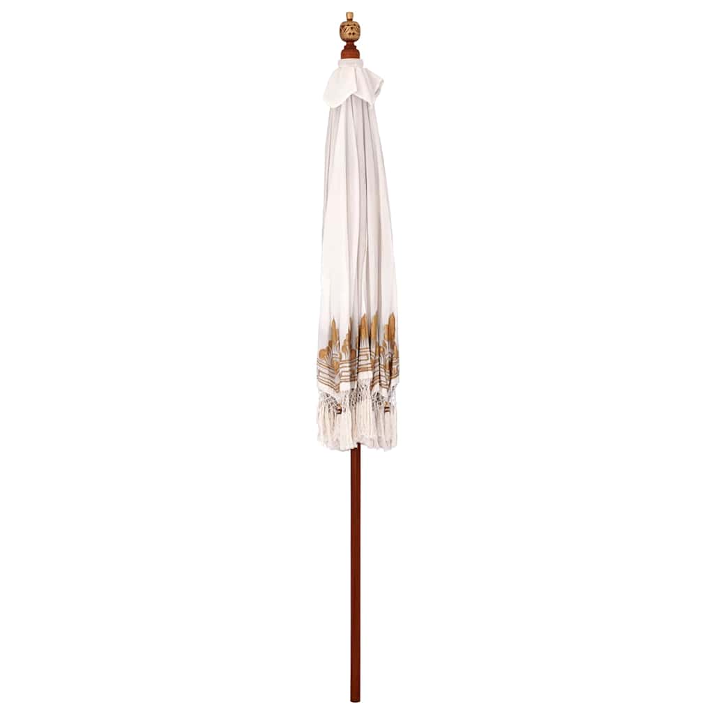 Balinesisk Parasol Creme 215 x 215 x 260 cm
