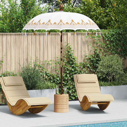 Balinesisk Parasol Creme 185 x 185 x 260 cm