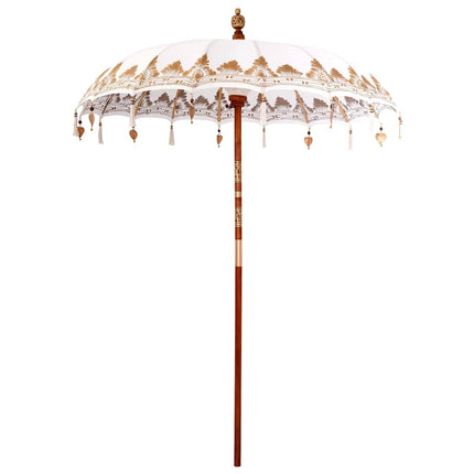 Balinesisk Parasol Creme 185 x 185 x 260 cm
