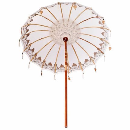 Balinesisk Parasol Creme 185 x 185 x 260 cm