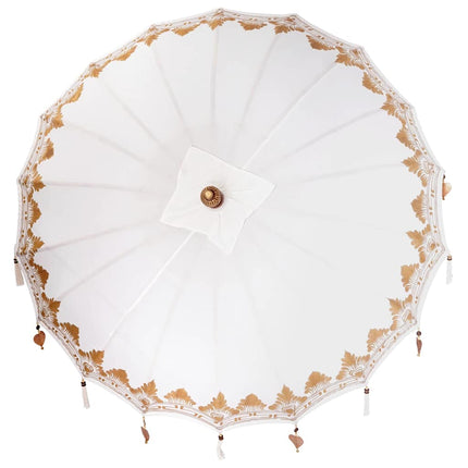 Balinesisk Parasol Creme 185 x 185 x 260 cm