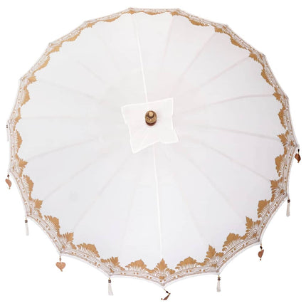 Balinesisk Parasol Creme 215 x 215 x 260 cm
