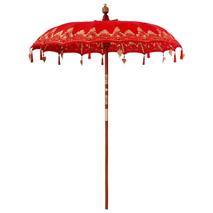 Balinesisk Parasol Rød 185 x 185 x 260 cm