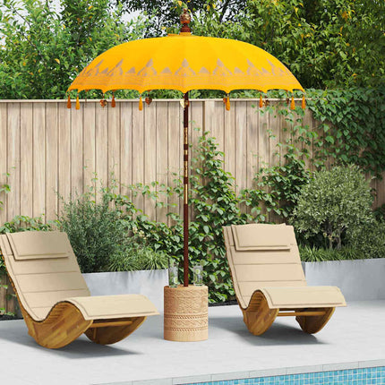Balinesisk Parasol Gul 185 x 185 x 260 cm