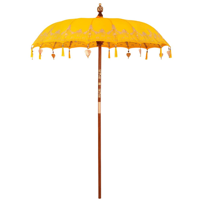 Balinesisk Parasol Gul 185 x 185 x 260 cm