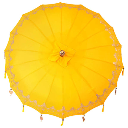 Balinesisk Parasol Gul 185 x 185 x 260 cm