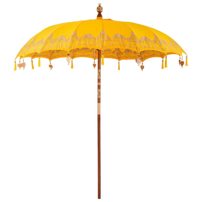 Balinesisk Parasol Gul 215 x 215 x 260 cm