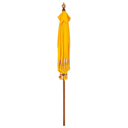 Balinesisk Parasol Gul 215 x 215 x 260 cm