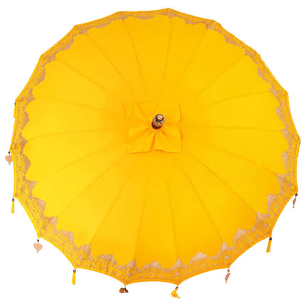 Balinesisk Parasol Gul 215 x 215 x 260 cm