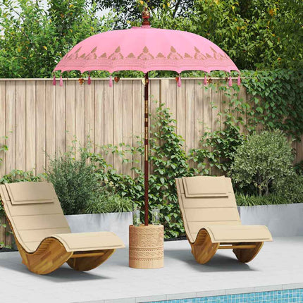 Balinesisk Parasol Lyserød 185 x 185 x 260 cm