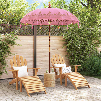 Balinesisk Parasol Lyserød 185 x 185 x 260 cm