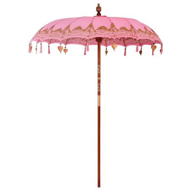 Balinesisk Parasol Lyserød 185 x 185 x 260 cm
