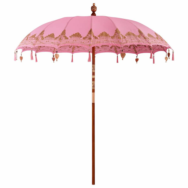 Balinesisk Parasol Lyserød 215 x 215 x 260 cm