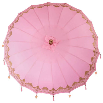 Balinesisk Parasol Lyserød 215 x 215 x 260 cm