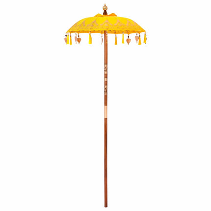 Balinesisk Parasol Gul 125 x 125 x 260 cm